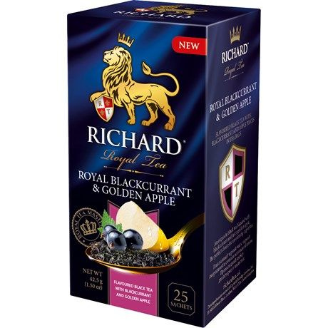 Чай Richard Royal Blackcurrant & Golden Apple (1.7г x 25шт), 43г - 10 уп. #1