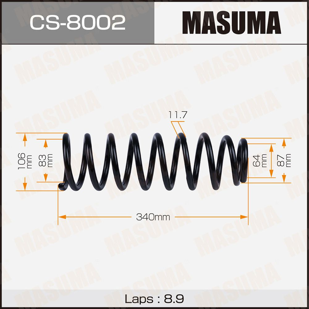 Пружина подвески Suzuki Grand Vitara 98- задняя Masuma MASUMA CS-8002 #1