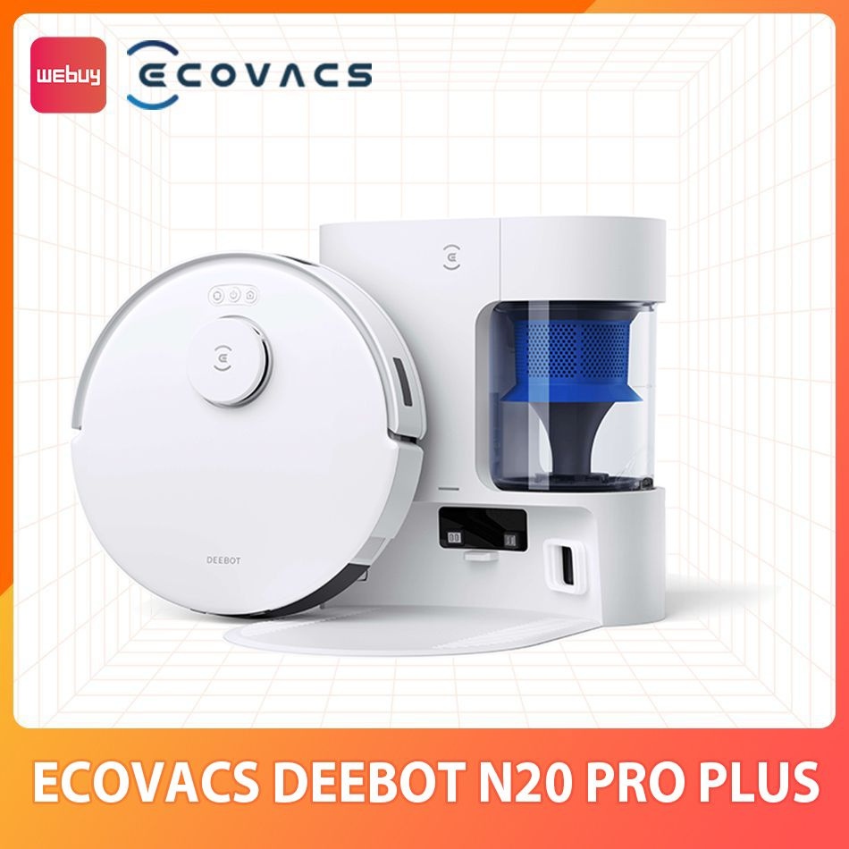 Ecovacs Робот-пылесос DEEBOT N20 PRO PLUS с влажной и сухой уборкой, Автопустая станция, Мощное всасывание #1