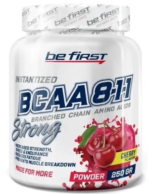 BeFirst BCAA 8:1:1 Strong Аминокислоты 350г Вишня #1