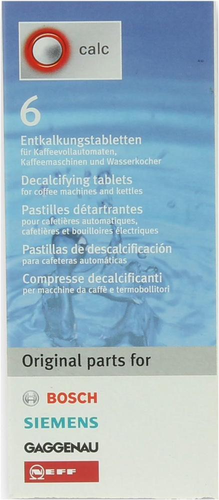 Таблетки Bosch для удаления накипи для кофемашины Dolce Gusto (12 шт ...