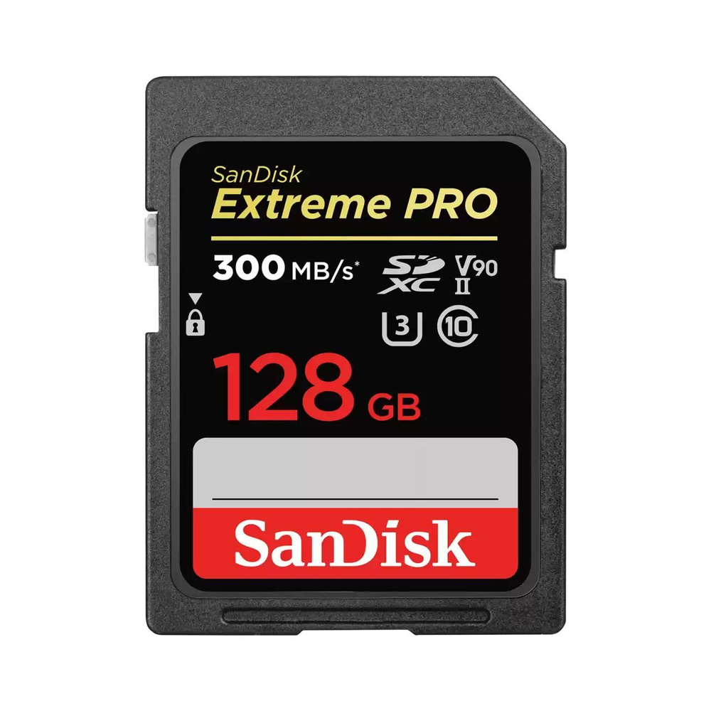 Карта памяти SanDisk 128GB SDXC UHS-II U3 Memory Card. Цвет: черный #1