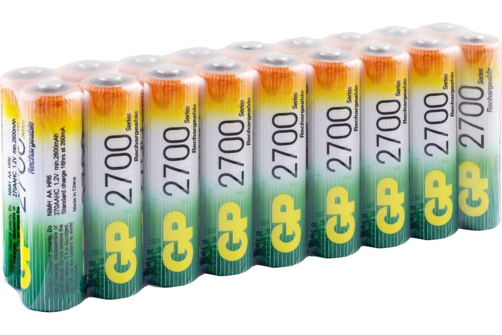 Аккумулятор GP AA 2700mAh Ni-Mh 1.2v SR18 GP270AAHC-B18, 18шт. #1