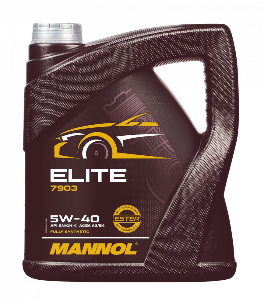 Масло моторное 5W40 синт. Elite A3/B4 SN/CF (4л) (Mannol)