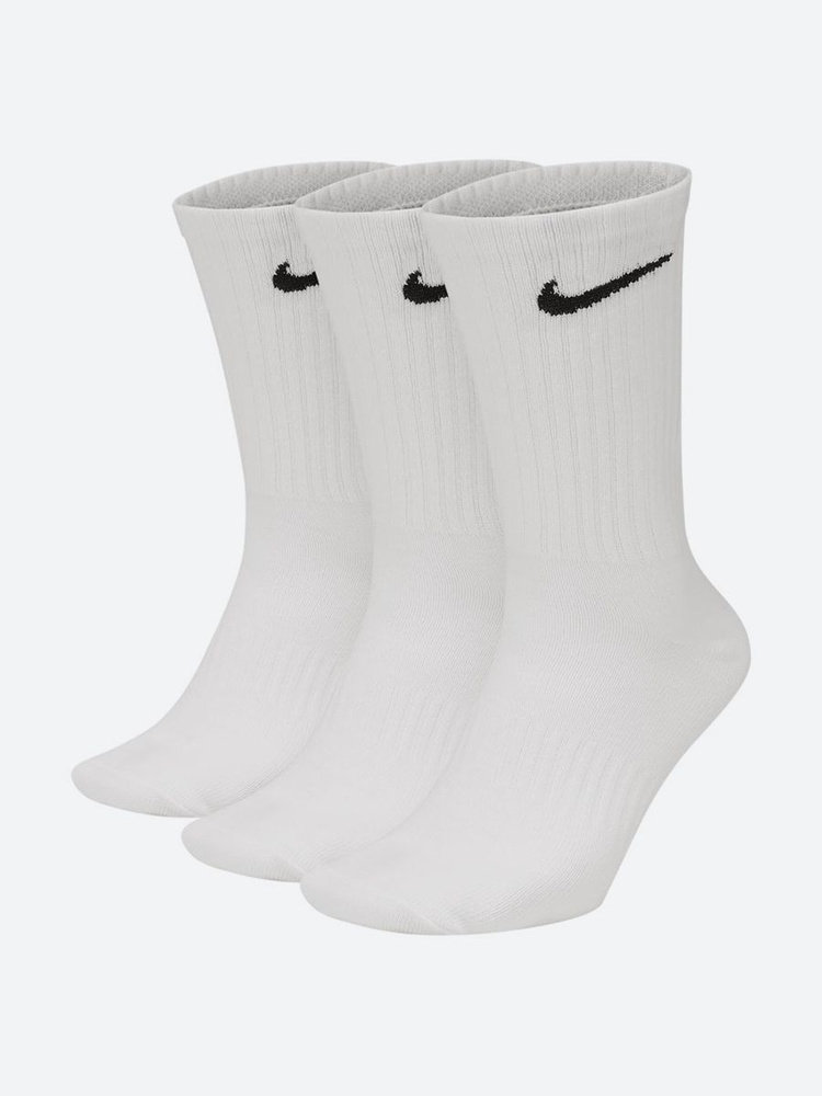 Носки Nike мужские, женские U Nk Everyday Ltwt Crew 3Pr - 132N, 1 пара #1