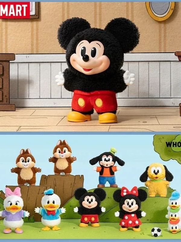 8 шт Кукла POP MART Mickey Family Cute Together Series блайнд-бокс