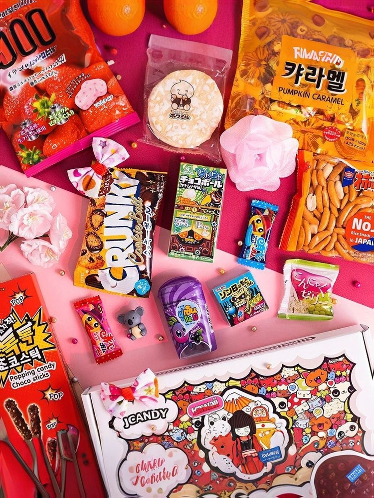 Сладкий набор JCANDY Kawaii box подарок для детей, азиатские