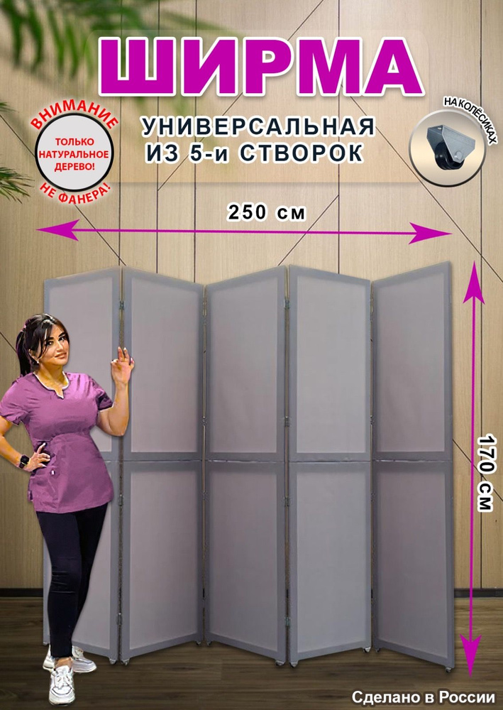 Интерьер Плюс Ширма высота 170 см, ширина250 см. #1