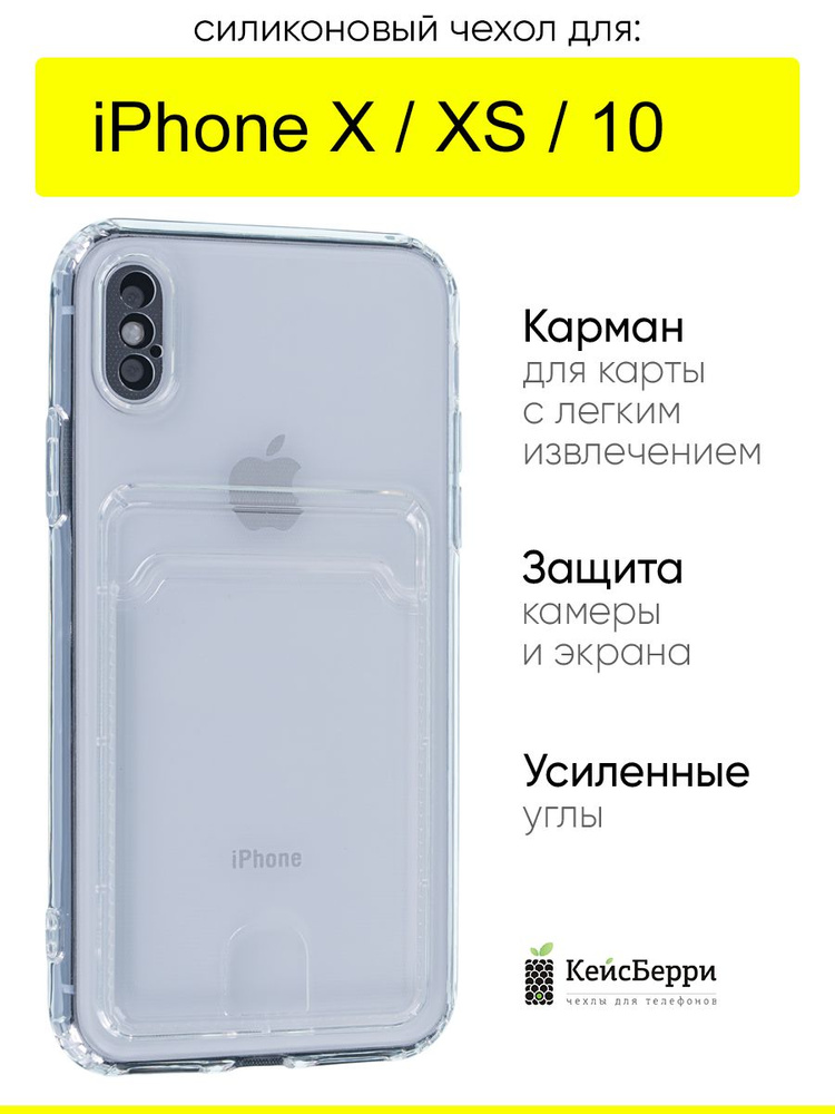 Чехол для iPhone X, XS, 10, серия Card Case #1