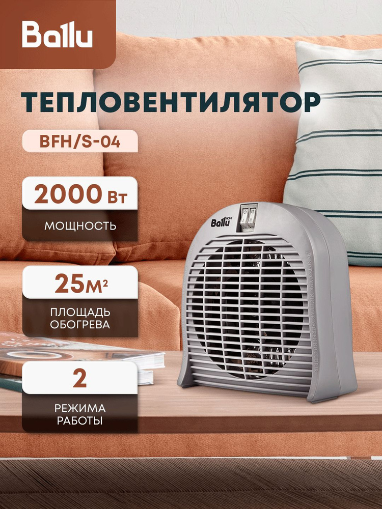 Тепловентилятор Ballu BFH/S-04 2000Вт купить на OZON по низкой цене ...