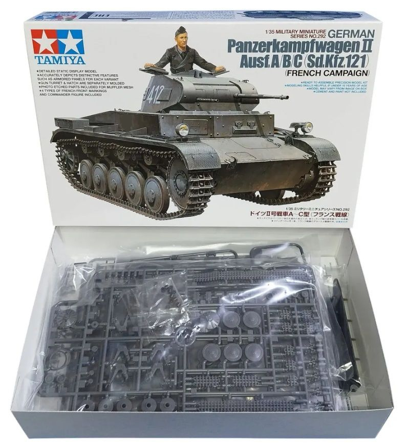 35292 TAMIYA Немецкий легкий танк Panzerkampfwagen II Ausf А/B/C с ...