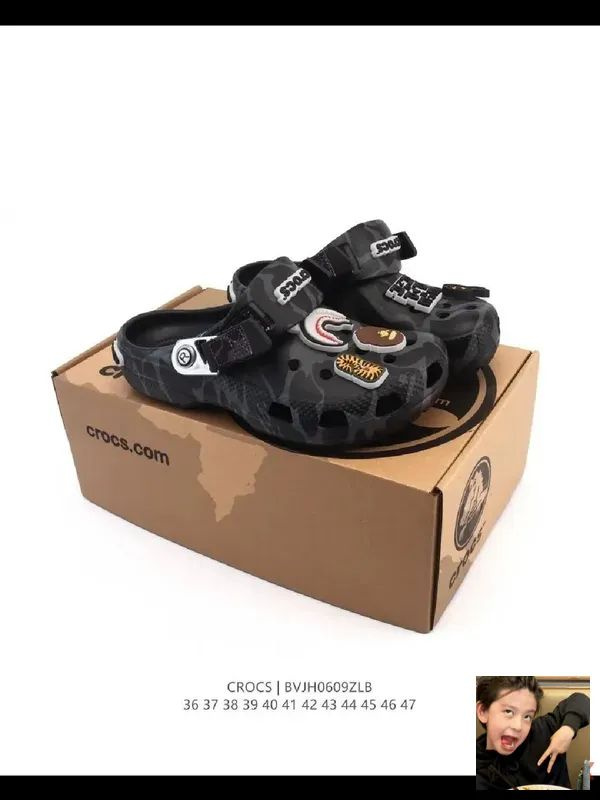 Босоножки Женский A BATHING APE Без каблука, размер 41, 42 Укрепленный ...