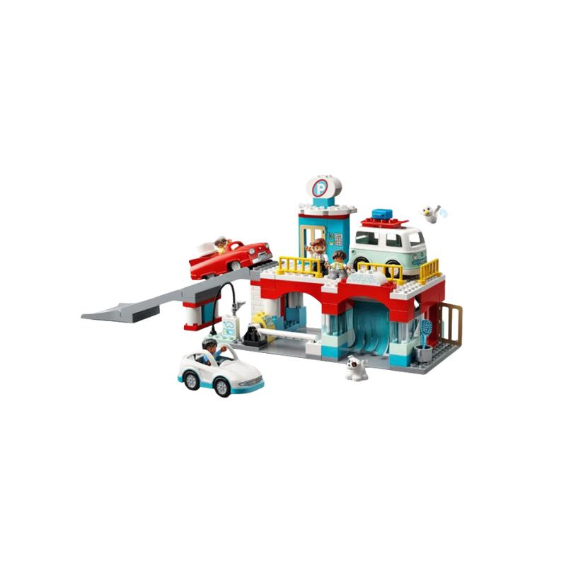 LEGO DeBao Collection, 3D Effect Parking Lot And Car Wash Shop Plastic Building Blocks 0 300pcs 10948 #1