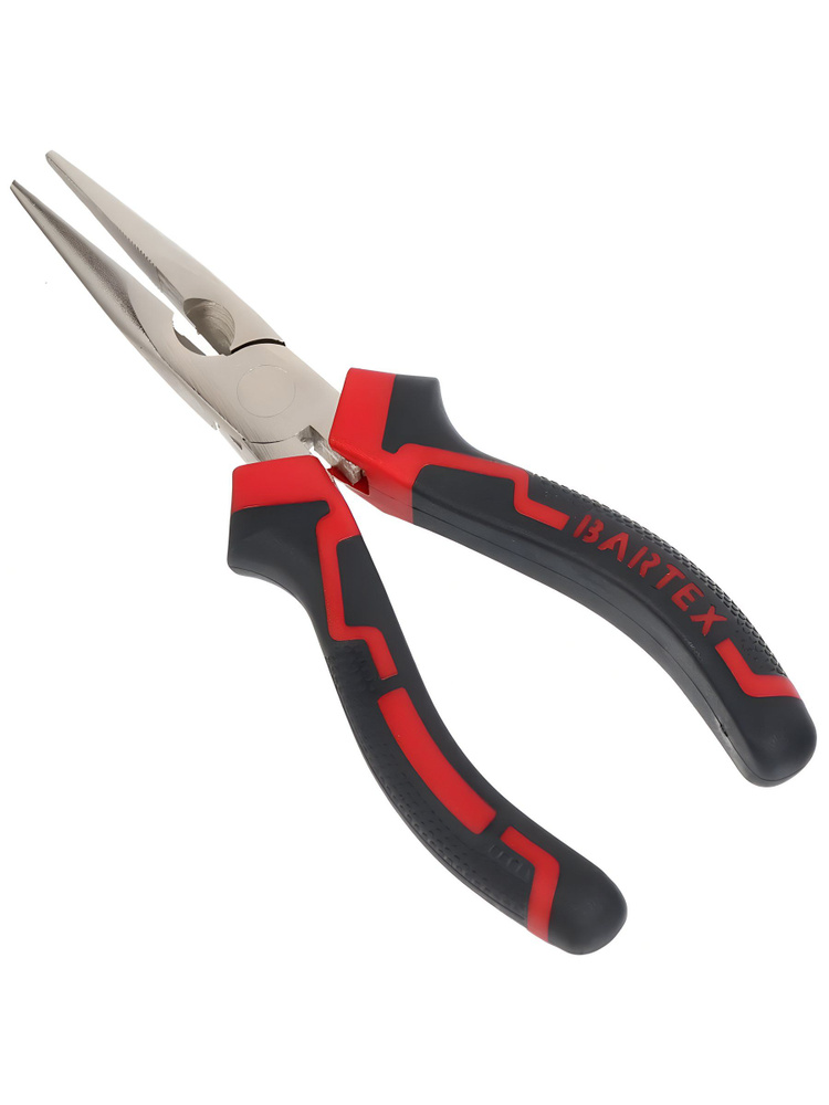 Тонкогубцы Bartex Профи, 160 мм, прямые, углеродистая сталь, 11028 #1
