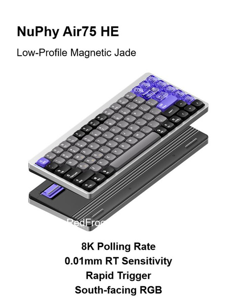 nuphy air75 he magnetic jade pro NuPhy Air75 HE Keyboard
