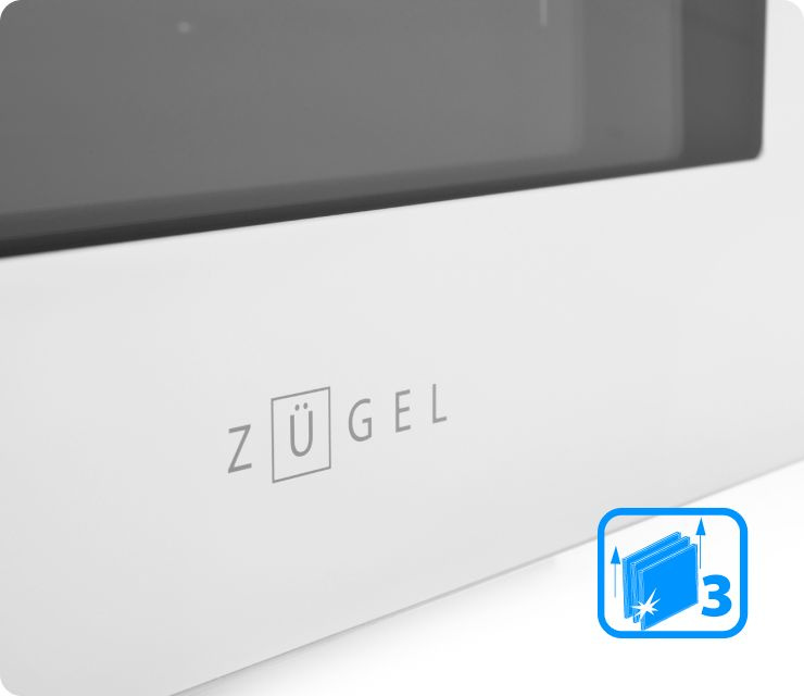 Встраиваемый электрический духовой шкаф ZUGEL ZOE452W, белый