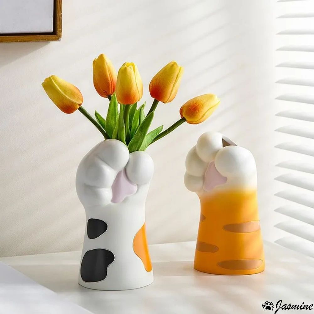 ваза для цветов cимпатичная форма кошачьей лапы, высота 15,7 см,Jasmine ...