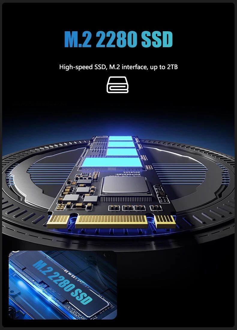 Мини-ПК TOPC MINI PC AMD Ryzen (AMD Ryzen 9 6900HX, RAM Отсутствует ...