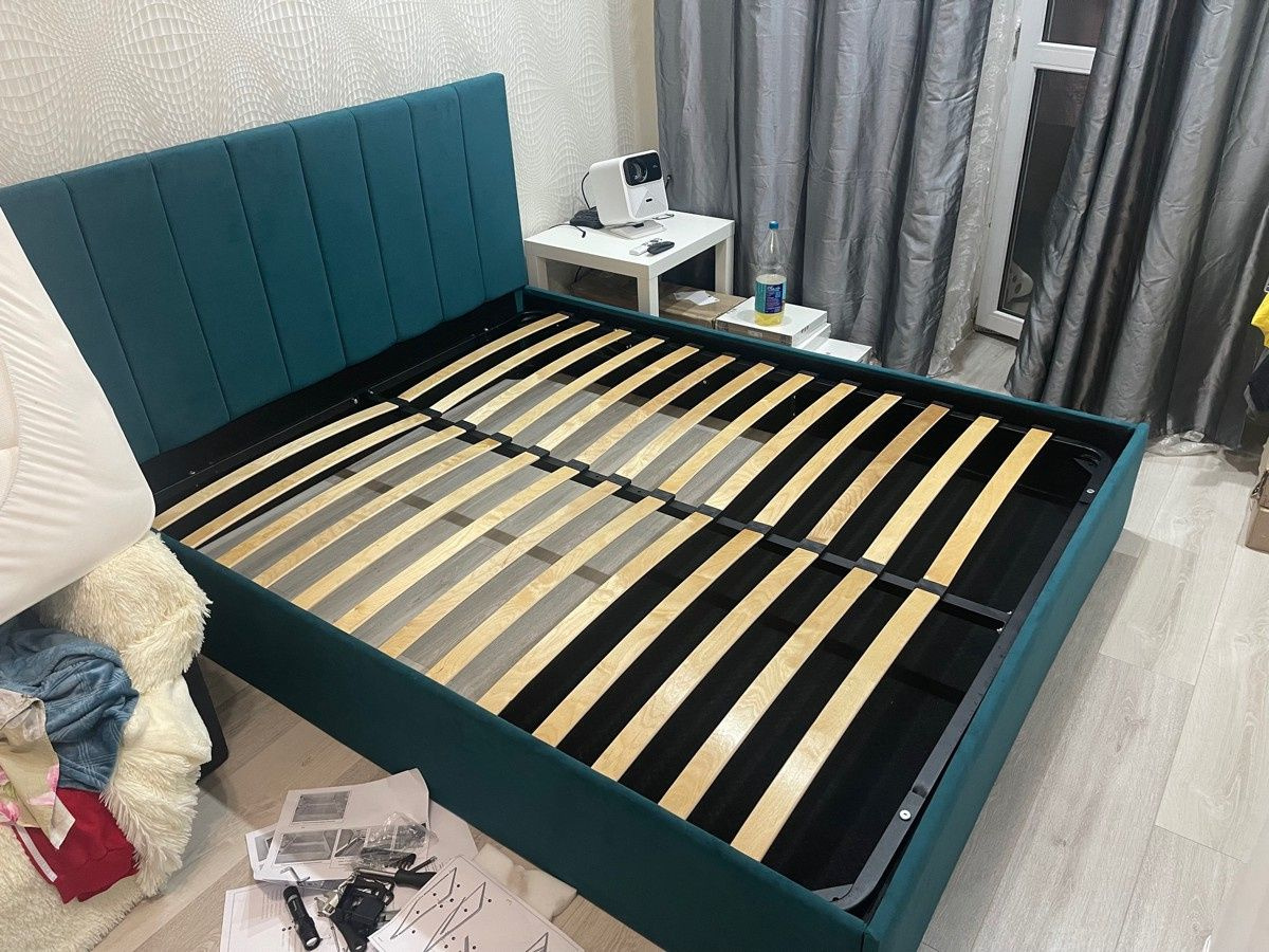 Двуспальная кровать Марика WELL 180х200 см, с ортопедическим подъемным ...