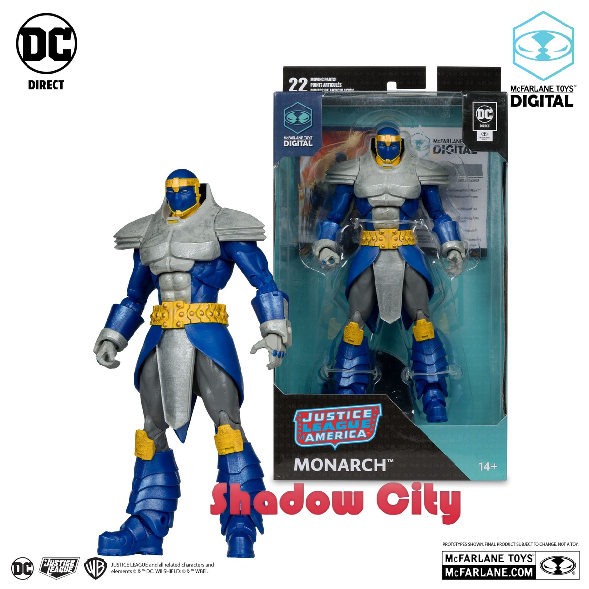 McFarlane Toys - DC Direct Monarch (DC Countdown) Action Figure 7 Pollici, 22 Punti Di Articolazione, Con Base E Carta Collezionabile