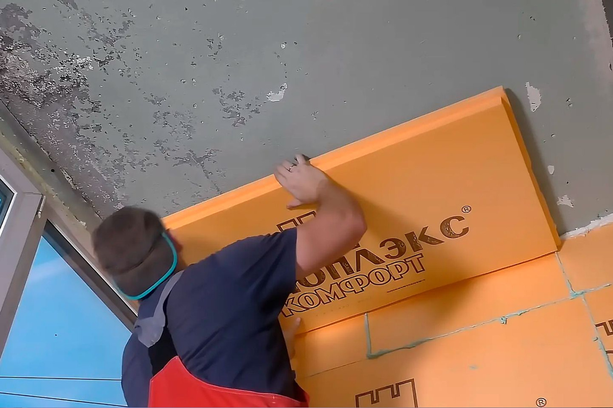 Схема утепления деревянного пола пеноплексом