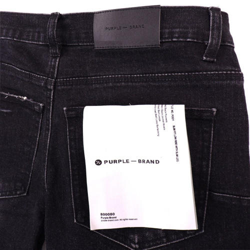 Джинсы Мужской purple brand глубокий черный слим Хлопок, размер 50