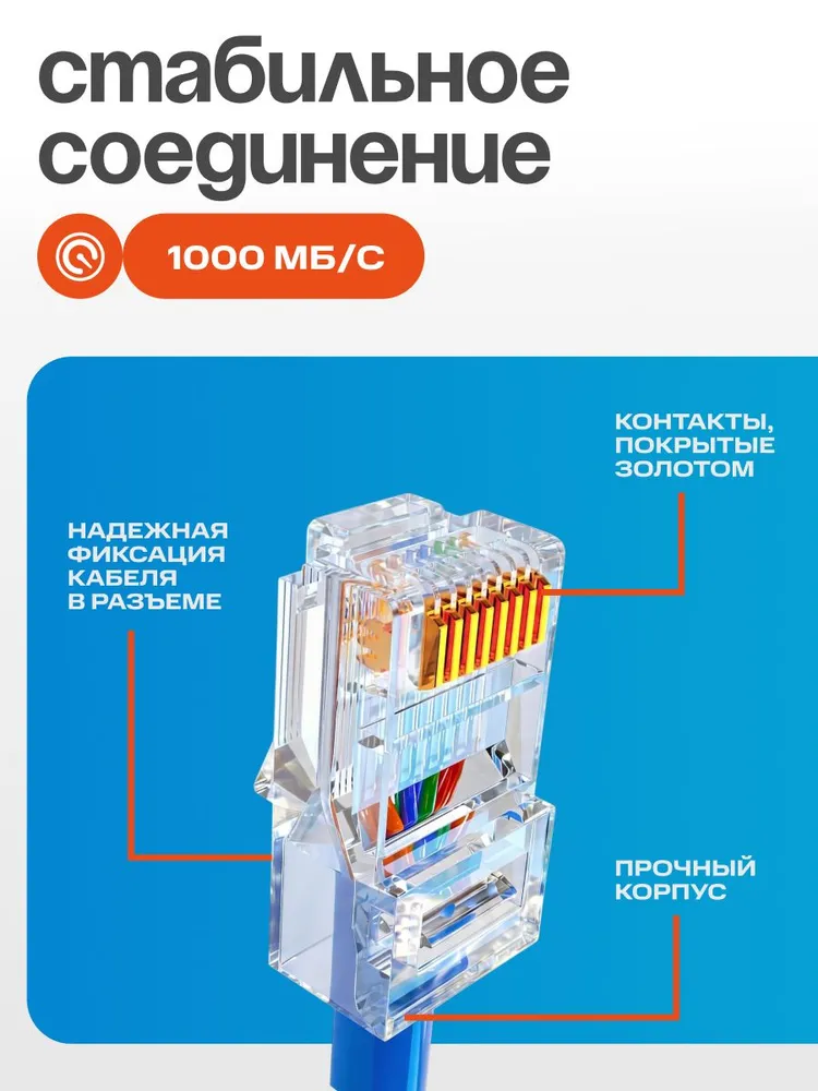 RJ45 коннектор сквозной для витой пары категория 6(cat.6) 25 шт/упак, 25 шт, фото 3