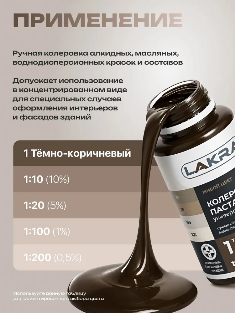 Колер для краски Сиреневый №20 Лакра (100 мл.) колеровочная паста универсальная, живой цвет, для колорирования масляных, водно-дисперсионных и алкидных красок, №1, фото 2