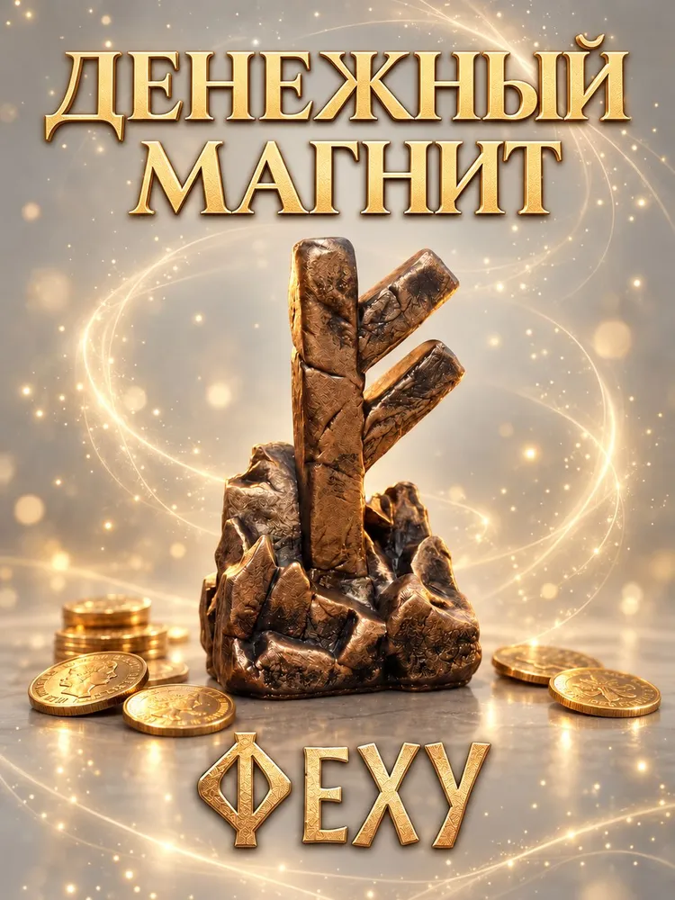 Оберег Руна Феху (Фео): Денежный магнит, вариант