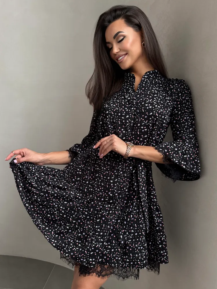 Платье с цветочным принтом