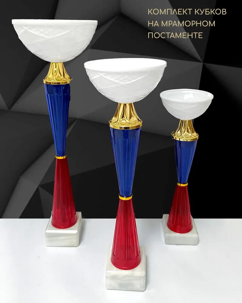 Кубки для награждения, Комплект кубков для награждения 1,2,3 место, 480, вариант, фото 2