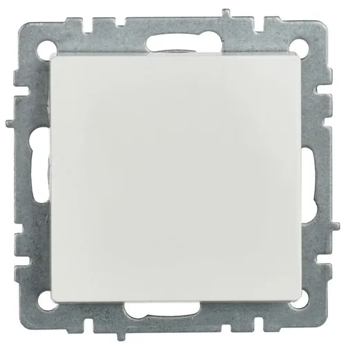 Выключатель одноклавишный проходной, белый, 10А, IEK BRITE, BR-V12-0-10-K01