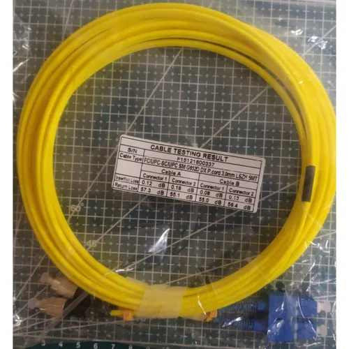 Патчкорд оптический duplex FC/UPC-SC/UPC, одномодовый (9/125 мкм, G657A1), LSZH, диаметр 3.0 мм, дли