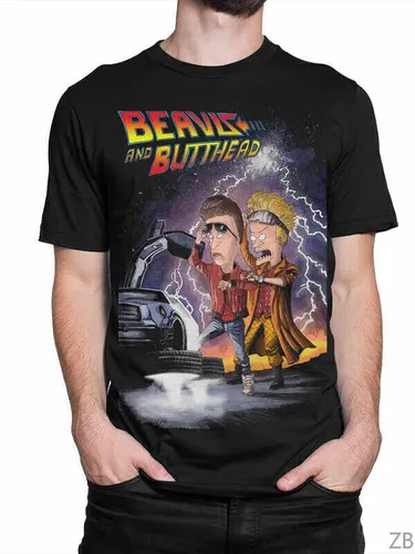 Футболка Бивис и Батхед (Марти, мультсериалы, Док)