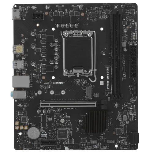 Материнская плата MSI Micro-ATX, LGA 1700, DDR4, Intel H610 (PRO H610M-S DDR4)