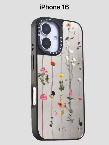 Чехол для iPhone 16 Casetify Зеркальный Цветочки