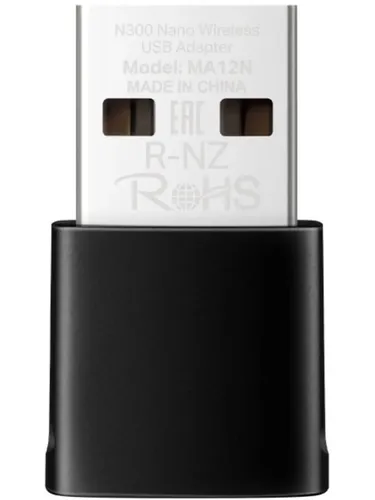 Mercusys MA12N Сверхкомпактный USB-адаптер с поддержкой Wi-Fi N300