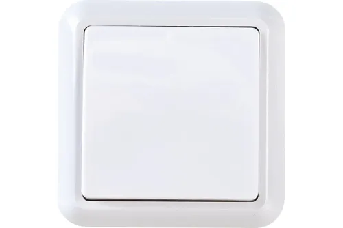 Выключатель 1-кл. ОП Оптима 10А IP20 А110-377 с монтаж. пластиной бел