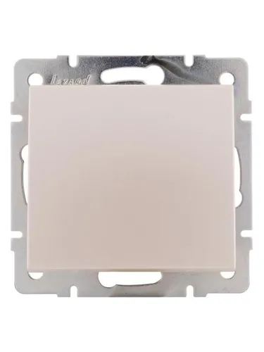 Lezard Rain Жемчужно-Белый Перламутр Выключатель Механизм 1-клавишный СП 703-3088-100 - 1 шт