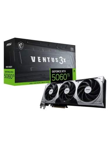 MSI Видеокарта GeForce RTX 5060 Ti 8 ГБ (RTX 5060 TI 8G VENTUS 3X OC)