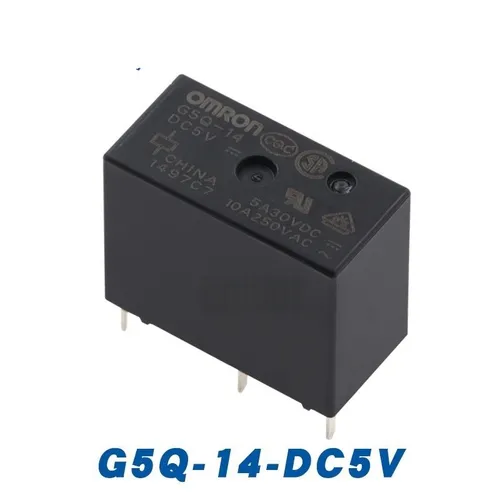 Реле G5Q-14 DC5V 5вывод 10А 1НО/1ЗК
