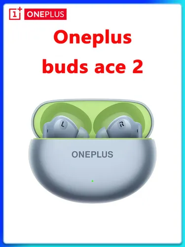 OnePlus Наушники беспроводные с микрофоном OnePlus Buds Ace 2, Bluetooth, зеленый