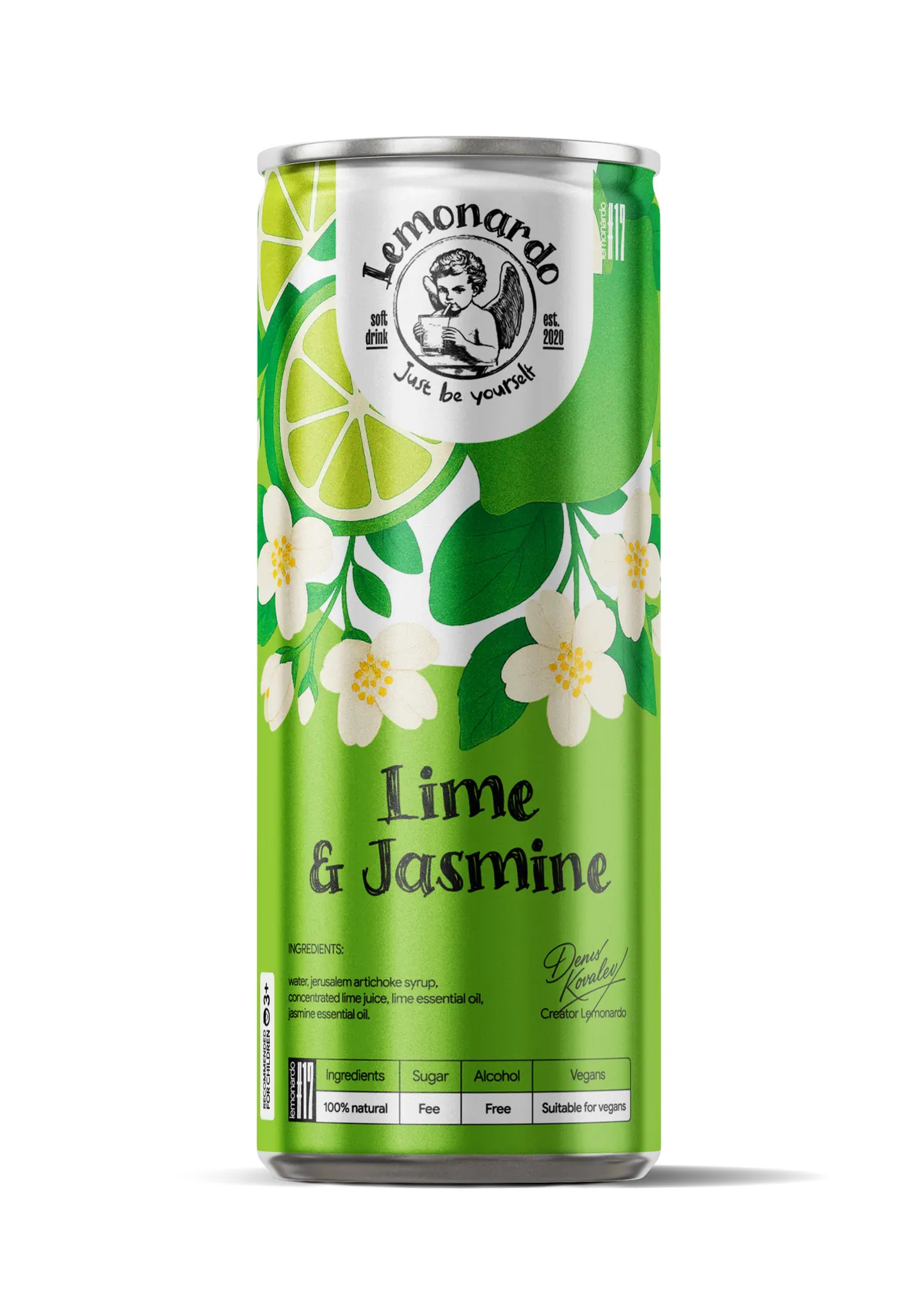 Натуральный лимонад Лайм и Жасмин / Lemonardo Lime & Jasmine