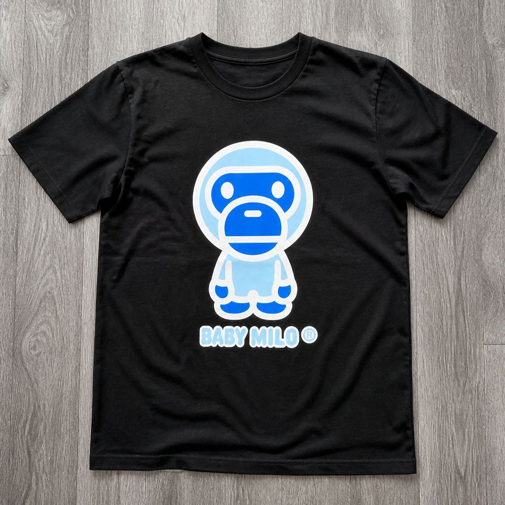 Футболка baby milo line blue