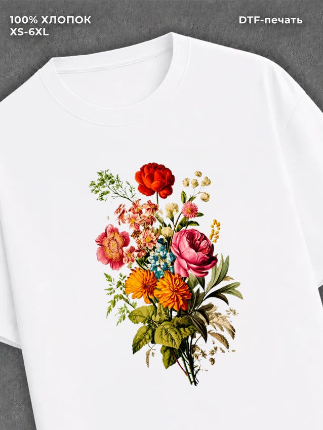 Футболка flowers