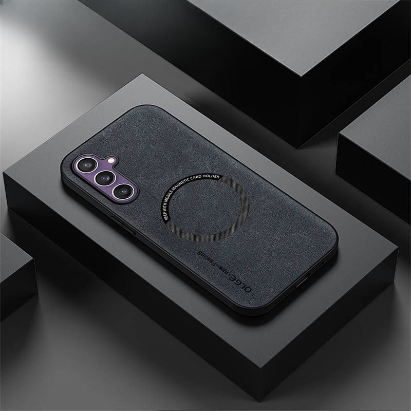 CMS 智能手机壳 用于 Samsung Galaxy S25+, 橡胶, 黑色