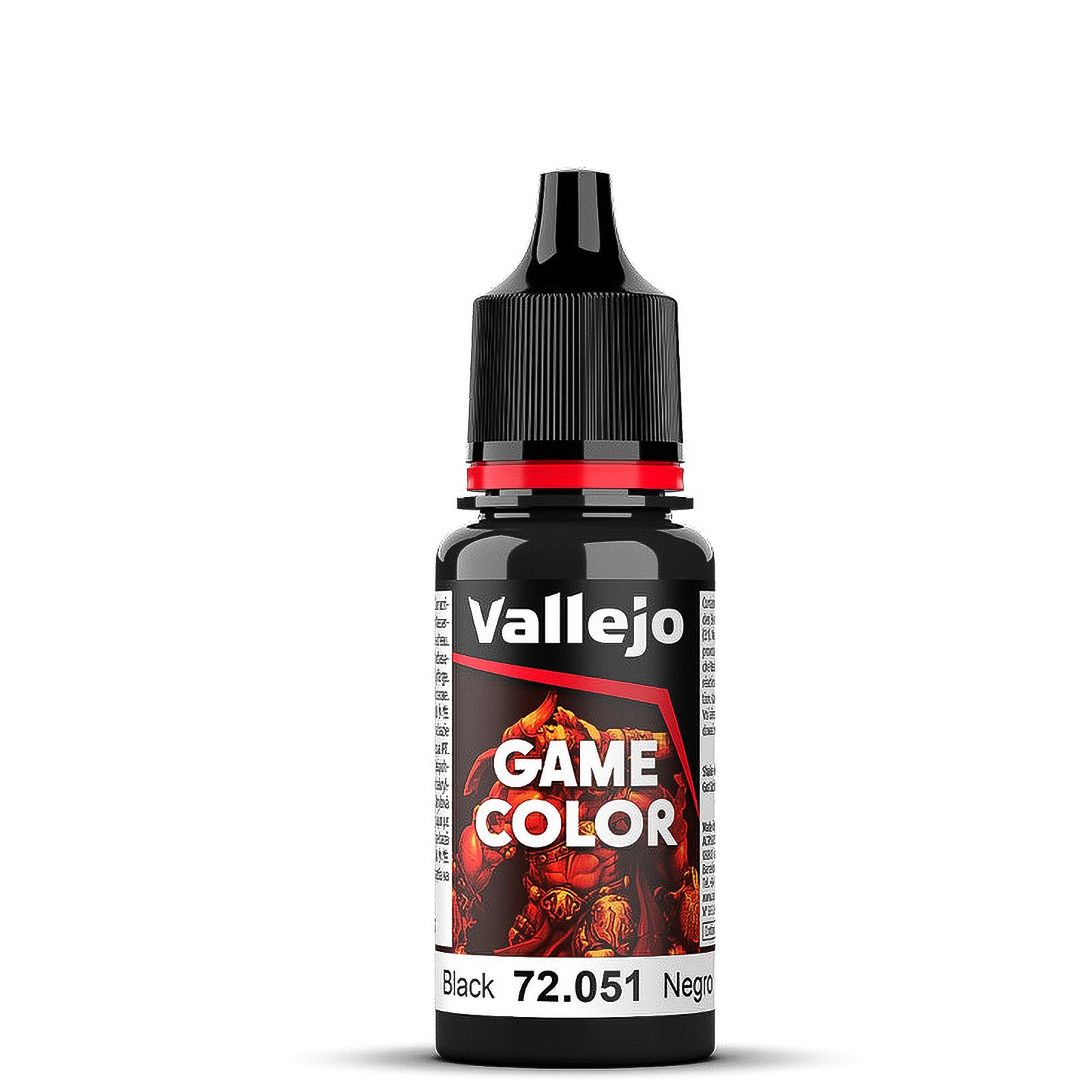 КраскаакриловаядлямоделированияVallejoсерииGameColor-Black72051(18мл)