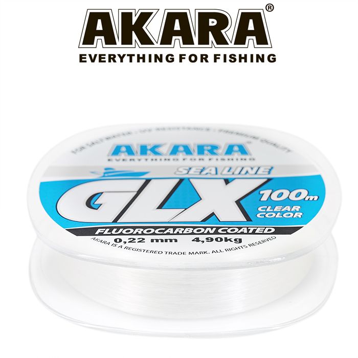 Леска Akara GLX Sea Line 100 м 0,35 прозрачная