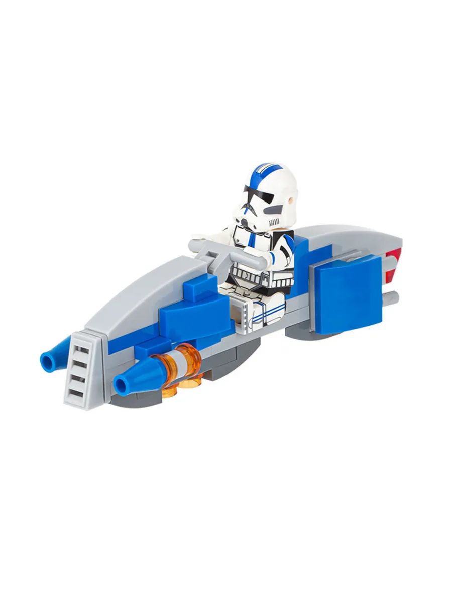 Фигурка Конструктор клон 501-го легиона на спидере / Война Клонов / Star Wars