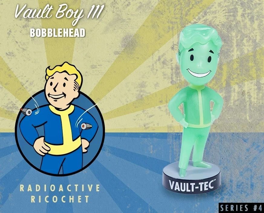 Коллекционная фигурка Радиоактивный Рикошет FALLOUT Vault Boy Bethesda (Лицензия)